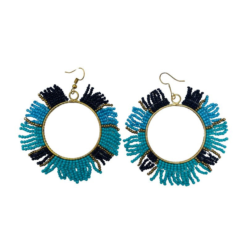 Pendiente Olas de Abalorio | Aloha y Ohana | Venta al por mayor
