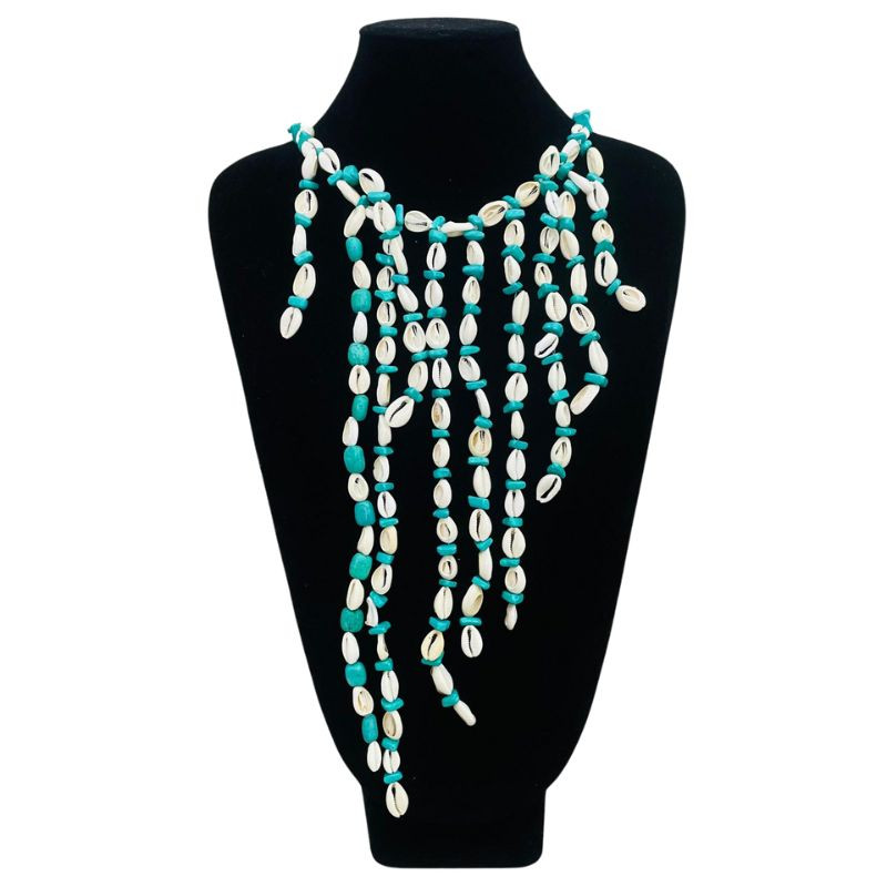 Collar Concha Celeste | Aloha y Ohana | Venta al por mayor